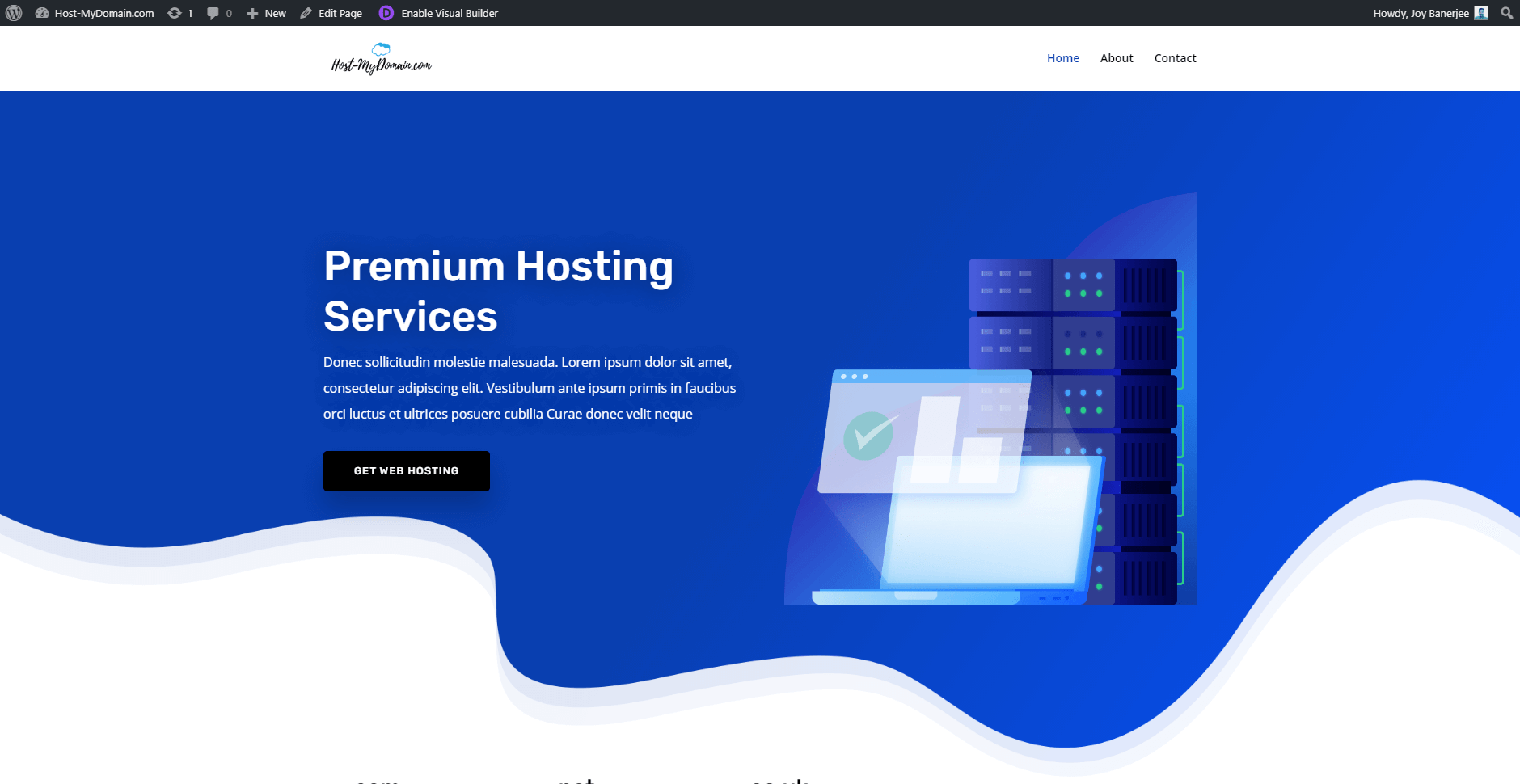 Divi Landing page